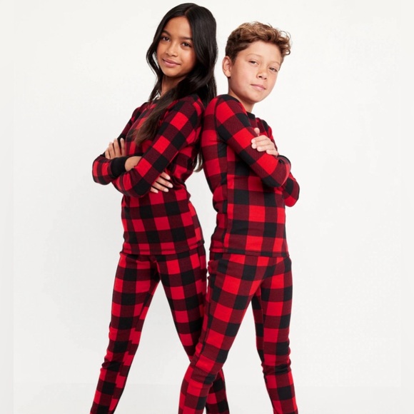 Toddler Pajamas, Red Buffalo - Picture 1 of 7